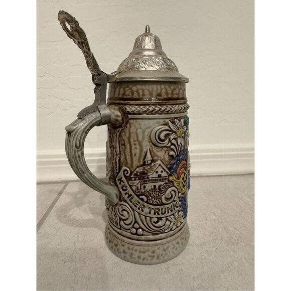 Vintage Gerz Multicolor Lidded West Germany Drinking Beer Stein OS - Picture 5 of 8
